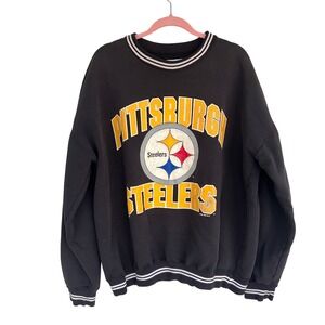 VTG 1995 Pittsburgh Steelers Crewneck Sweatshirt XXL Spell Out Logo USA Made